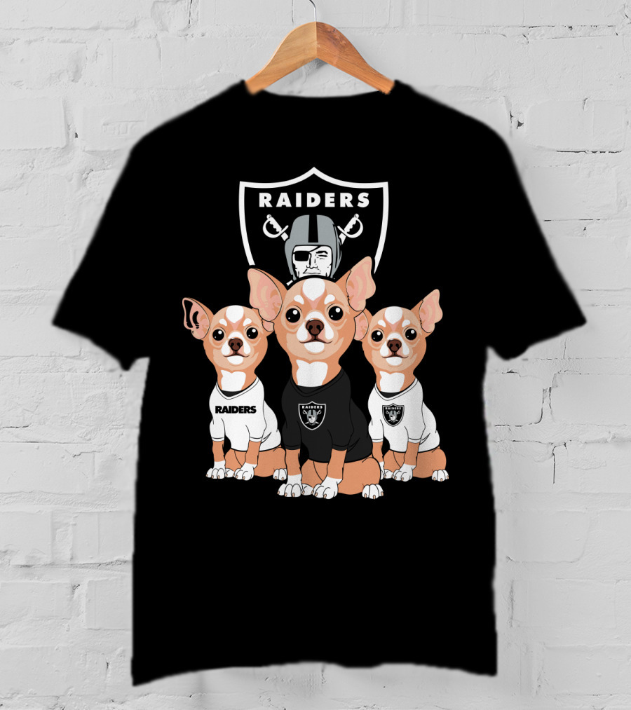 Raiders Chihuahua Trio T-Shirt