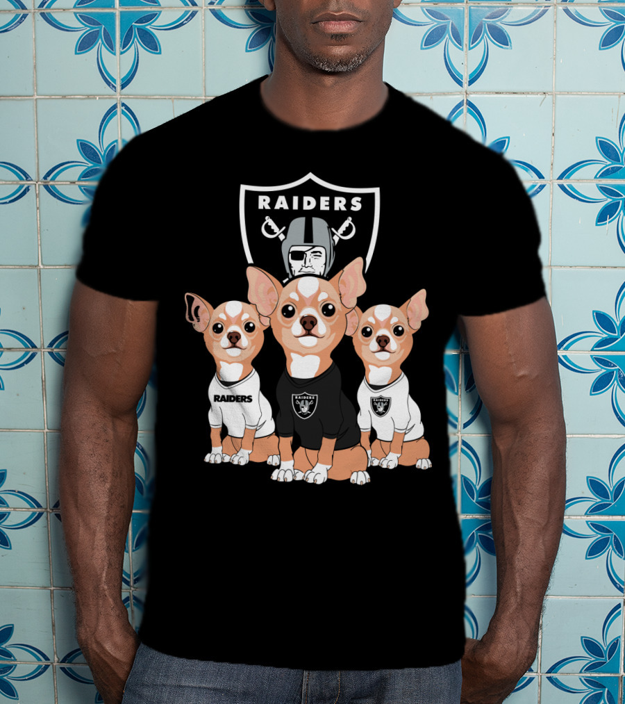 Raiders Chihuahua Trio T-Shirt