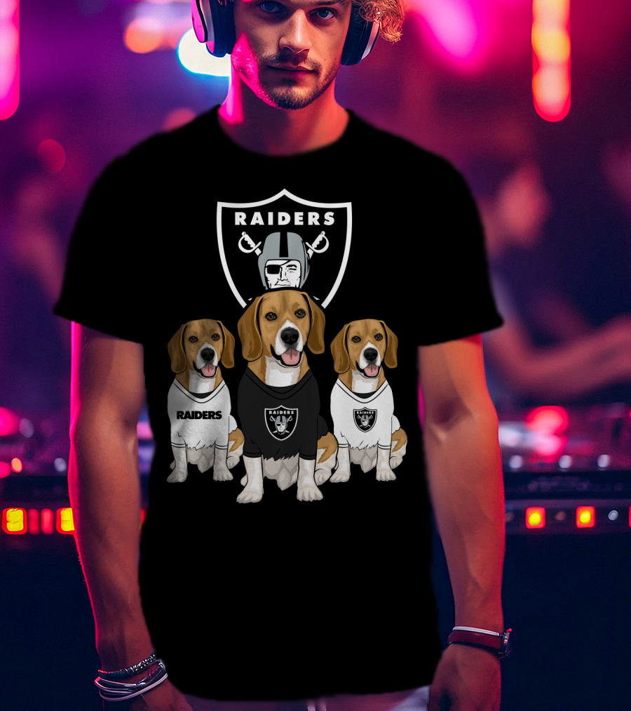 Las Vegas Raiders Beagles T-Shirt