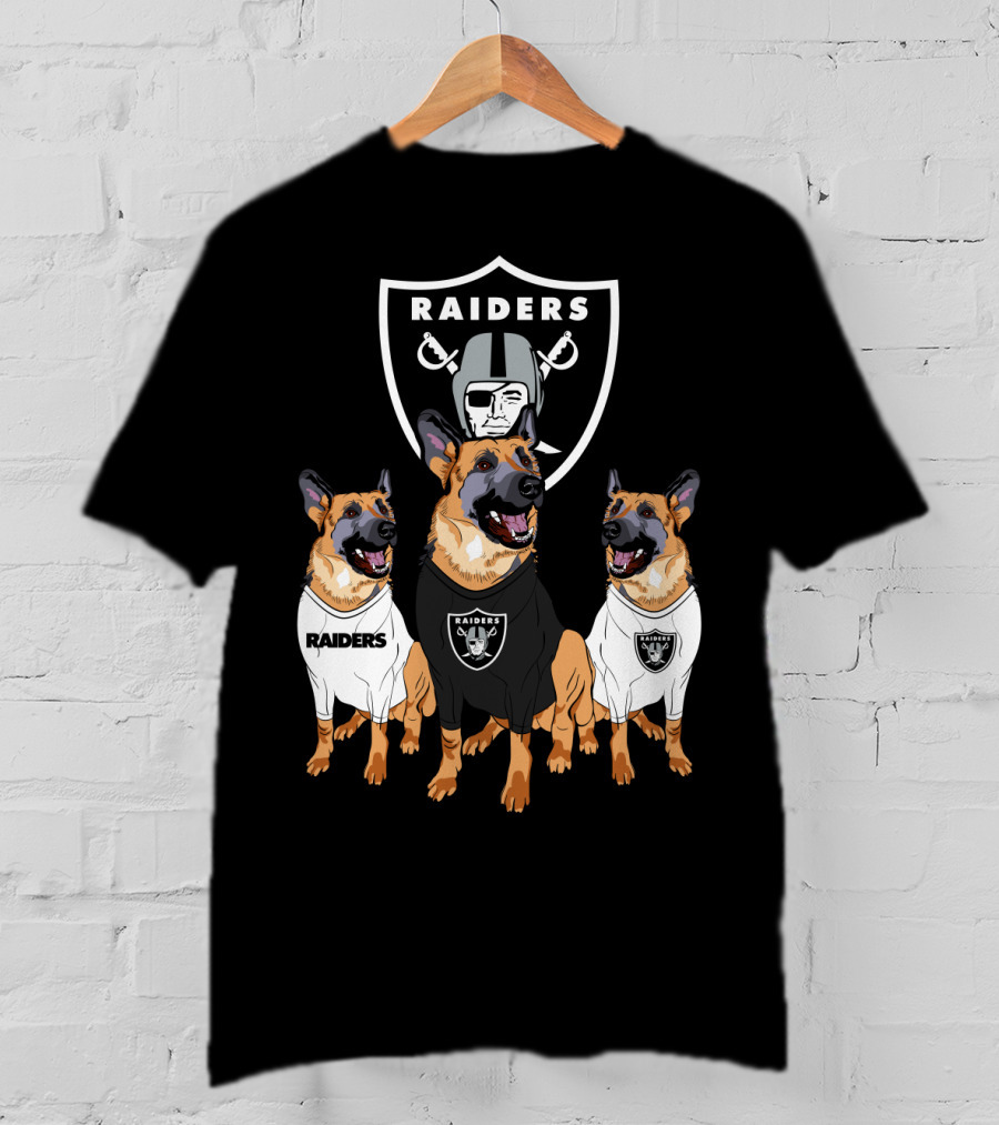 Las Vegas Raiders German Shepherd T-Shirt