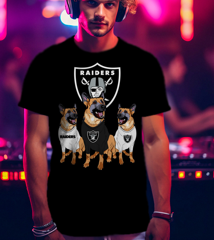 Las Vegas Raiders German Shepherd T-Shirt