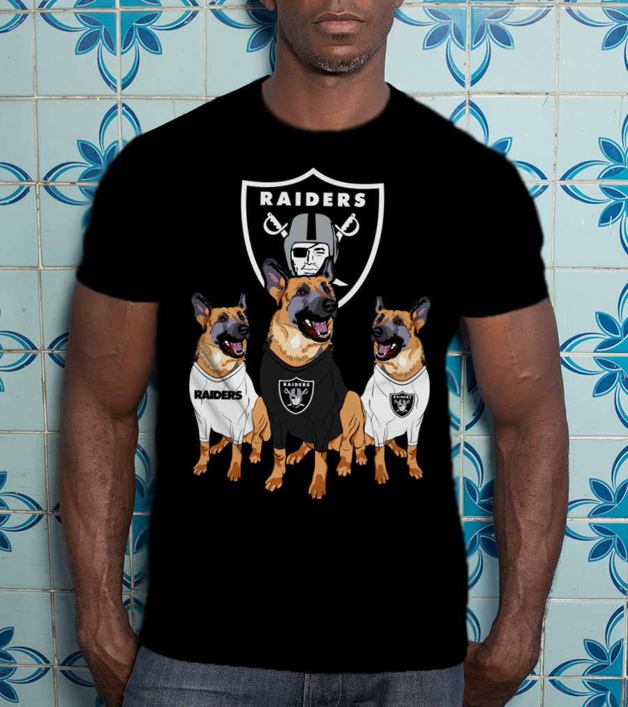 Las Vegas Raiders German Shepherd T-Shirt