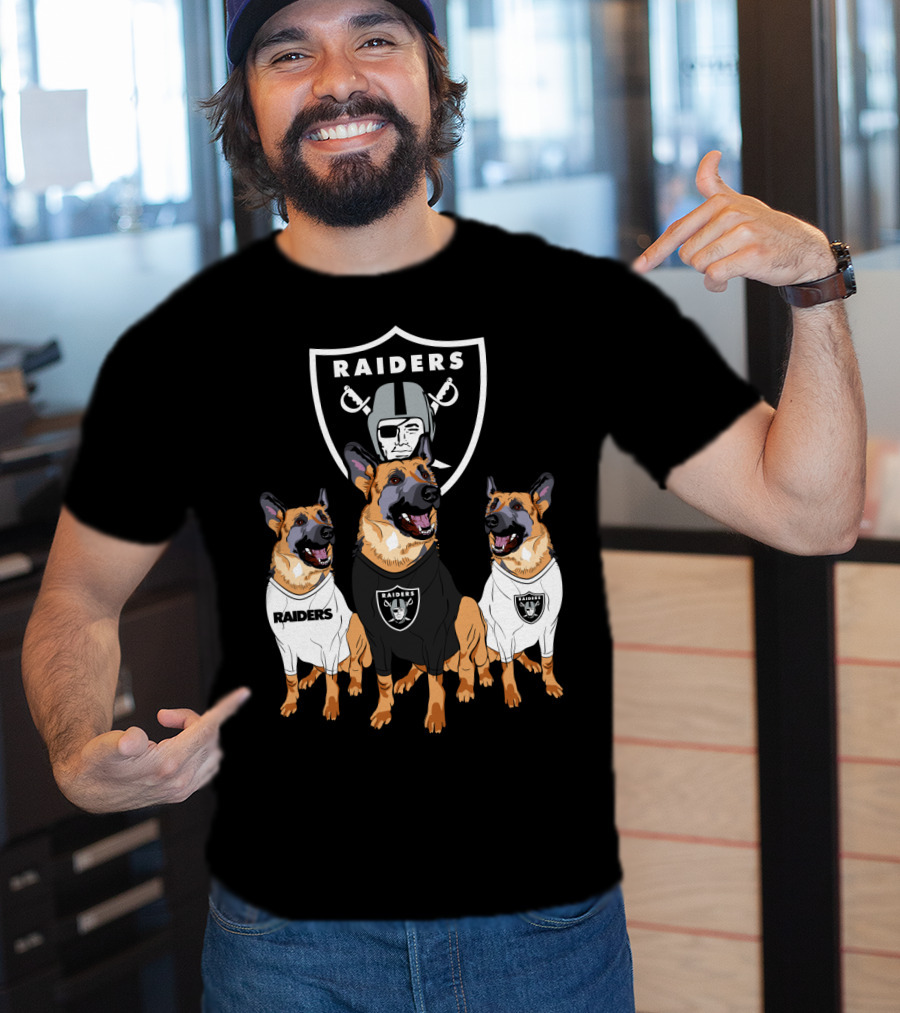 Las Vegas Raiders German Shepherd T-Shirt
