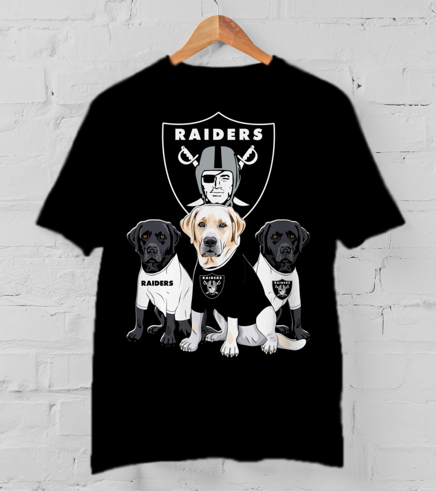 Las Vegas Raiders Labrador Retriever T-Shirt