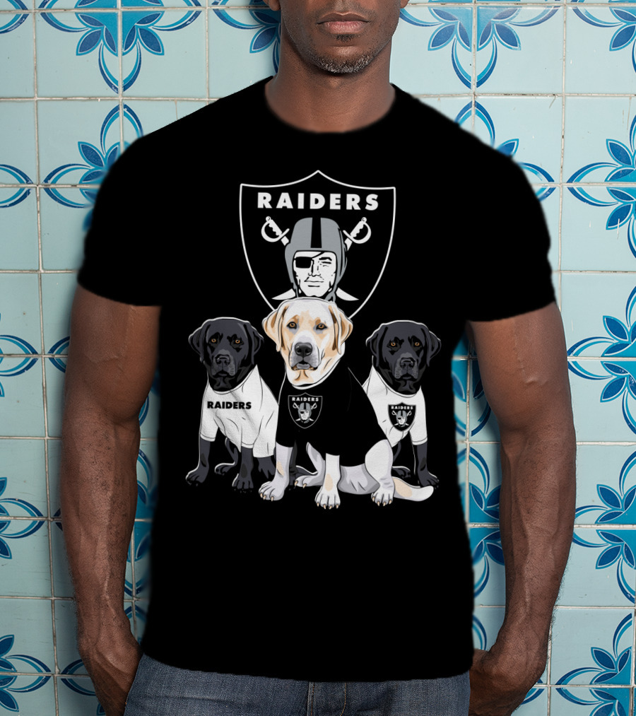 Las Vegas Raiders Labrador Retriever T-Shirt