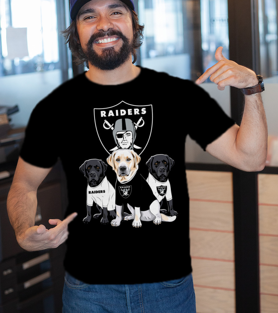 Las Vegas Raiders Labrador Retriever T-Shirt