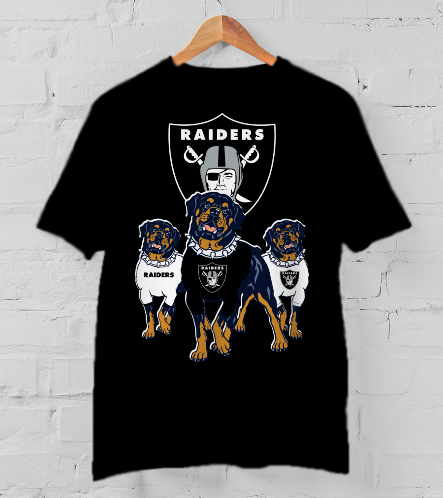 Las Vegas Raiders Rottweiler T-Shirt