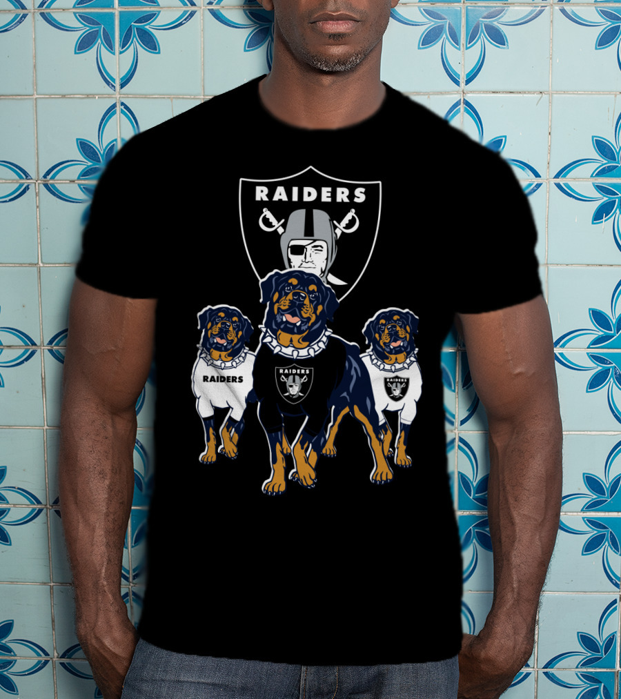 Las Vegas Raiders Rottweiler T-Shirt