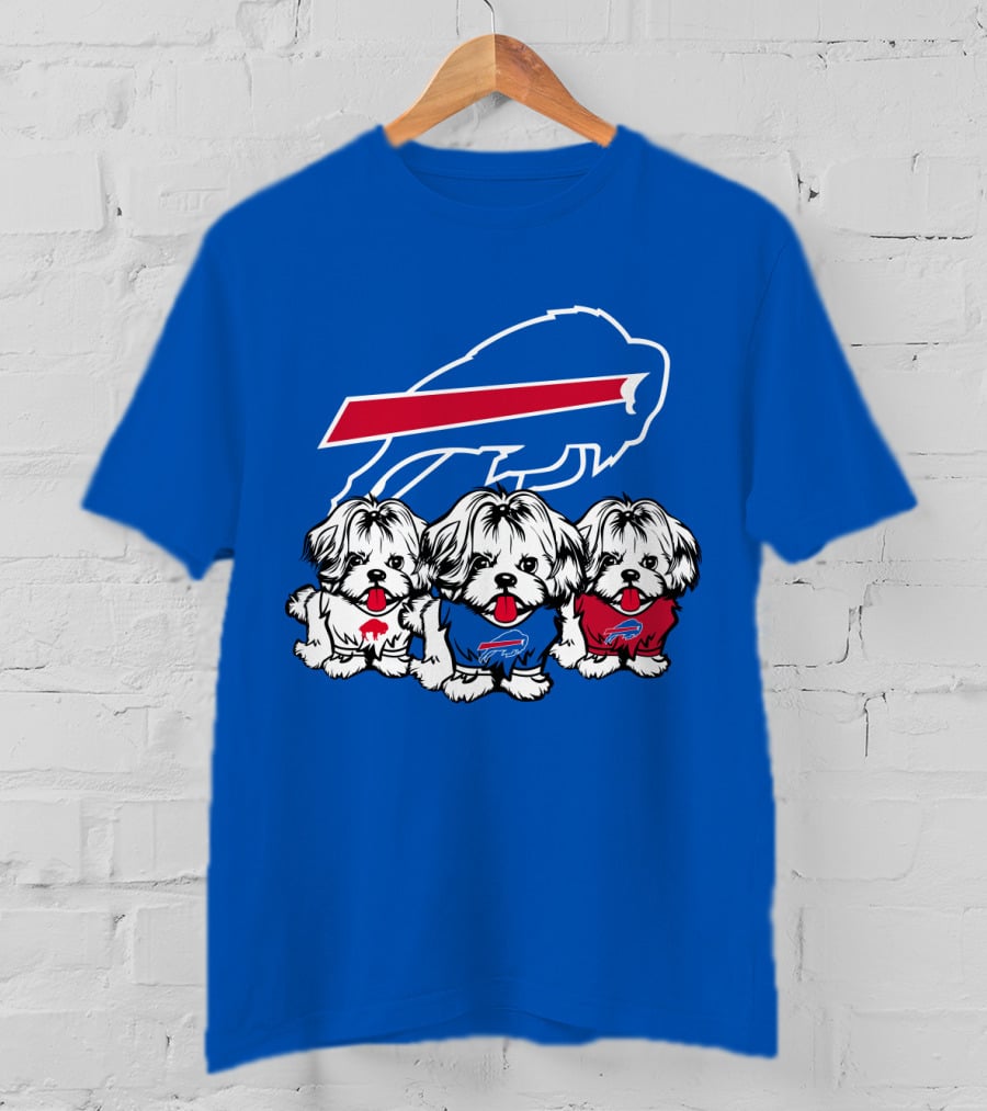 Buffalo Bills Shih Tzu Trio T-Shirt