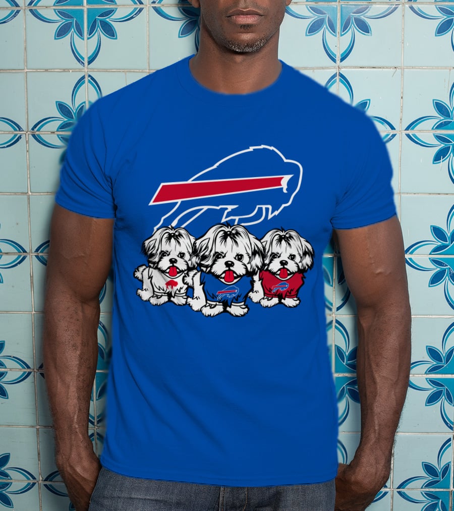 Buffalo Bills Shih Tzu Trio T-Shirt