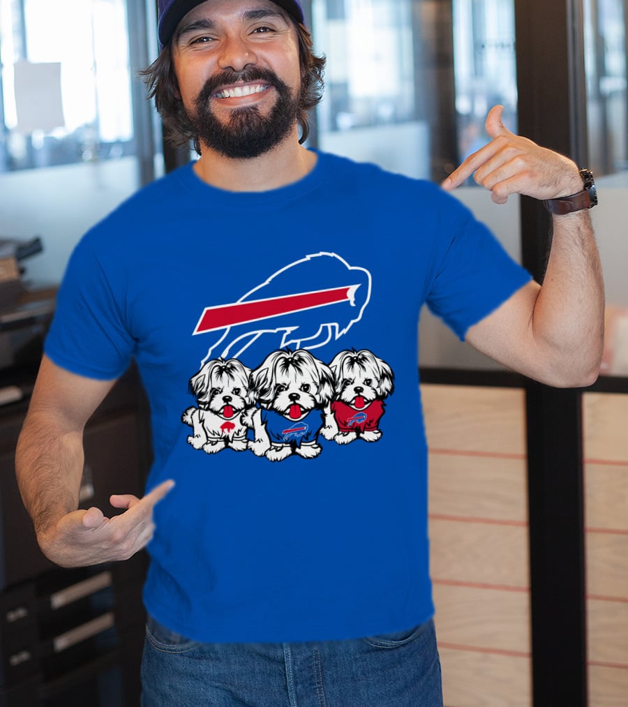 Buffalo Bills Shih Tzu Trio T-Shirt