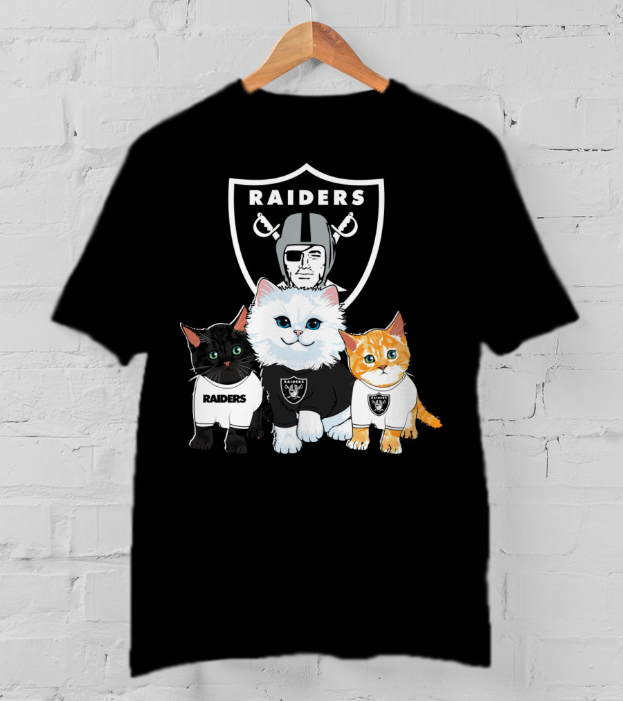 Raiders Cats Nfl Team T-Shirt