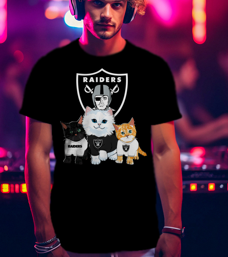 Raiders Cats Nfl Team T-Shirt