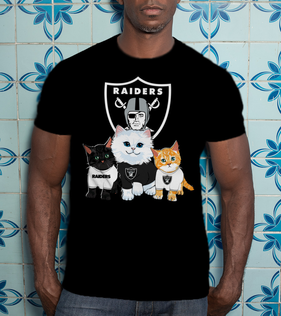 Raiders Cats Nfl Team T-Shirt