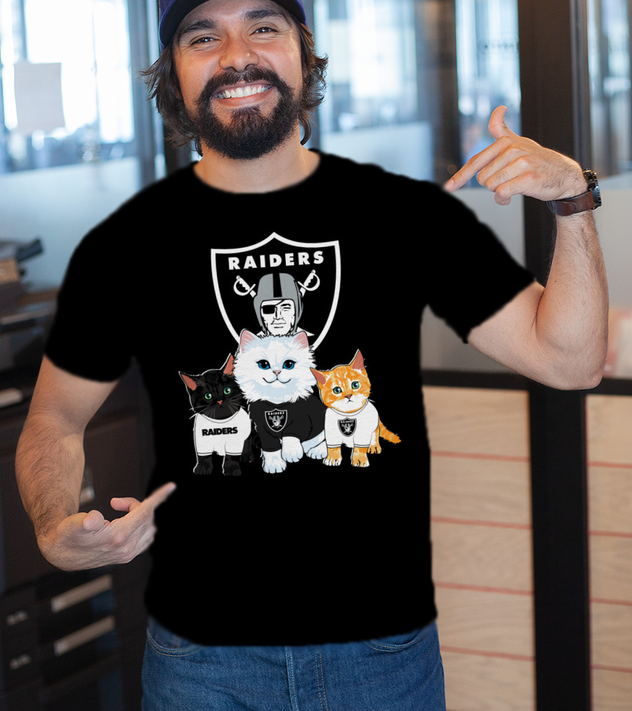 Raiders Cats Nfl Team T-Shirt