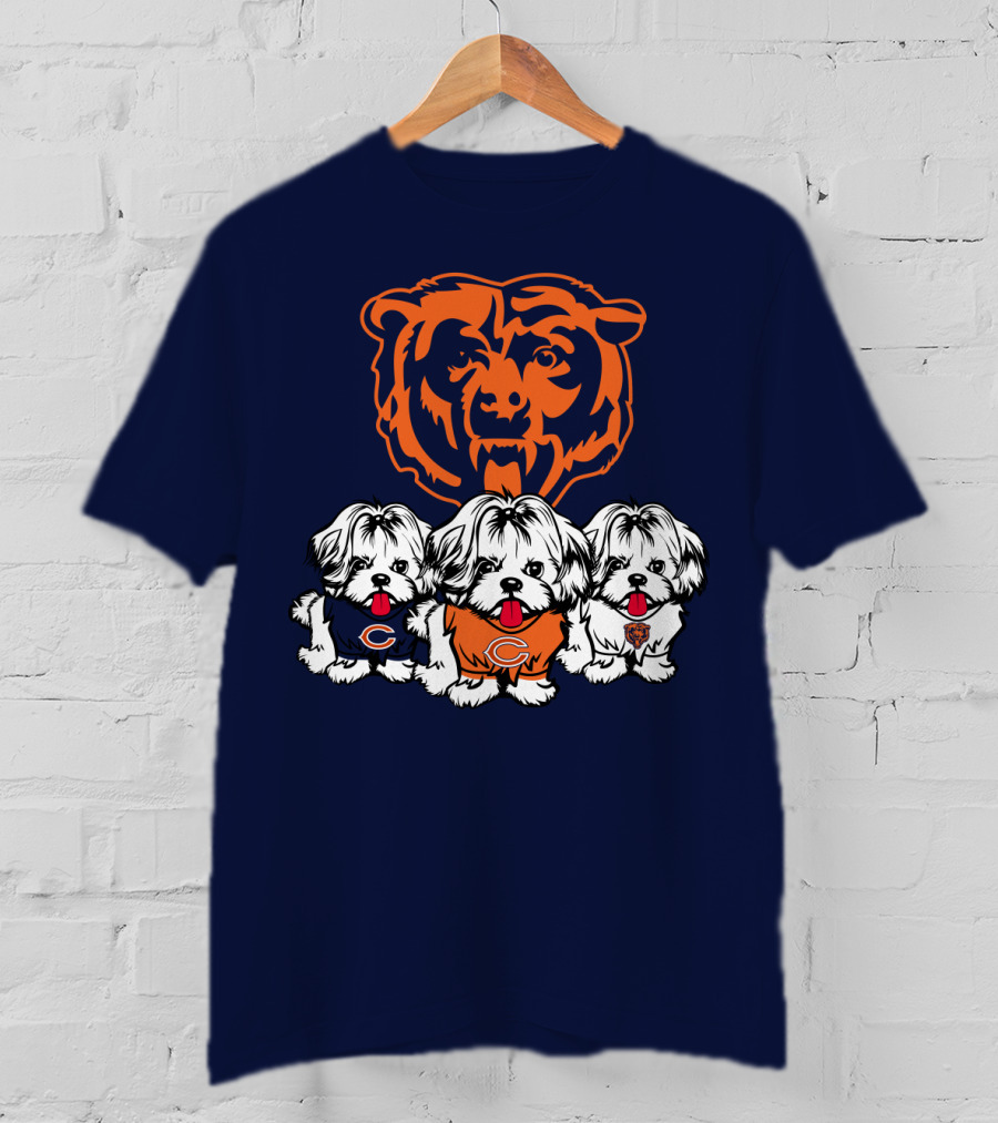 Chicago Bears Shih Tzu T-Shirt