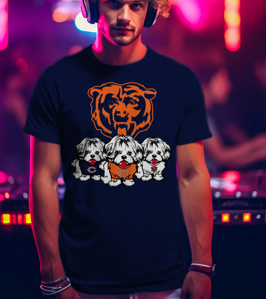 Chicago Bears Shih Tzu T-Shirt
