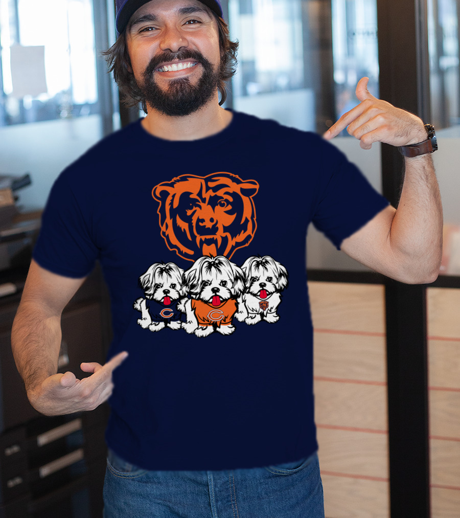 Chicago Bears Shih Tzu T-Shirt