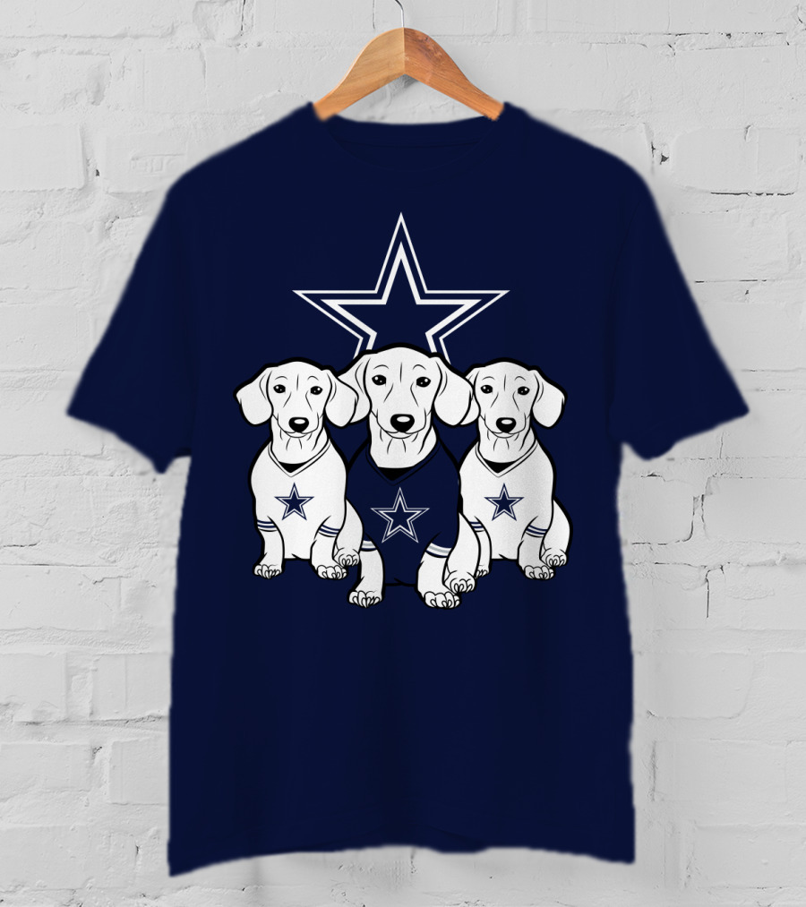 Cowboys Dachshund Trio T-Shirt