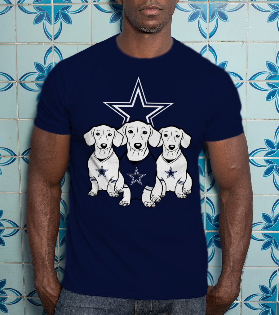 Cowboys Dachshund Trio T-Shirt