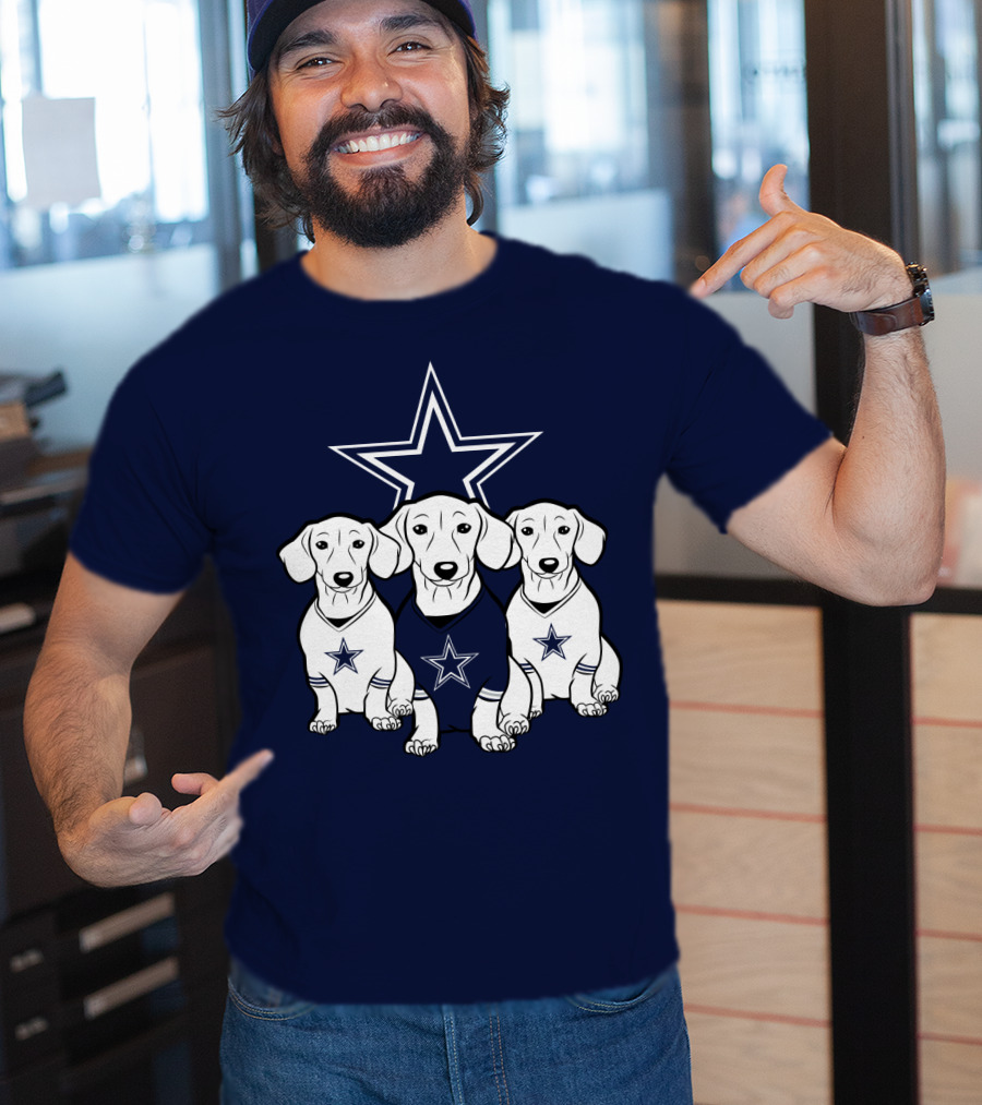 Cowboys Dachshund Trio T-Shirt