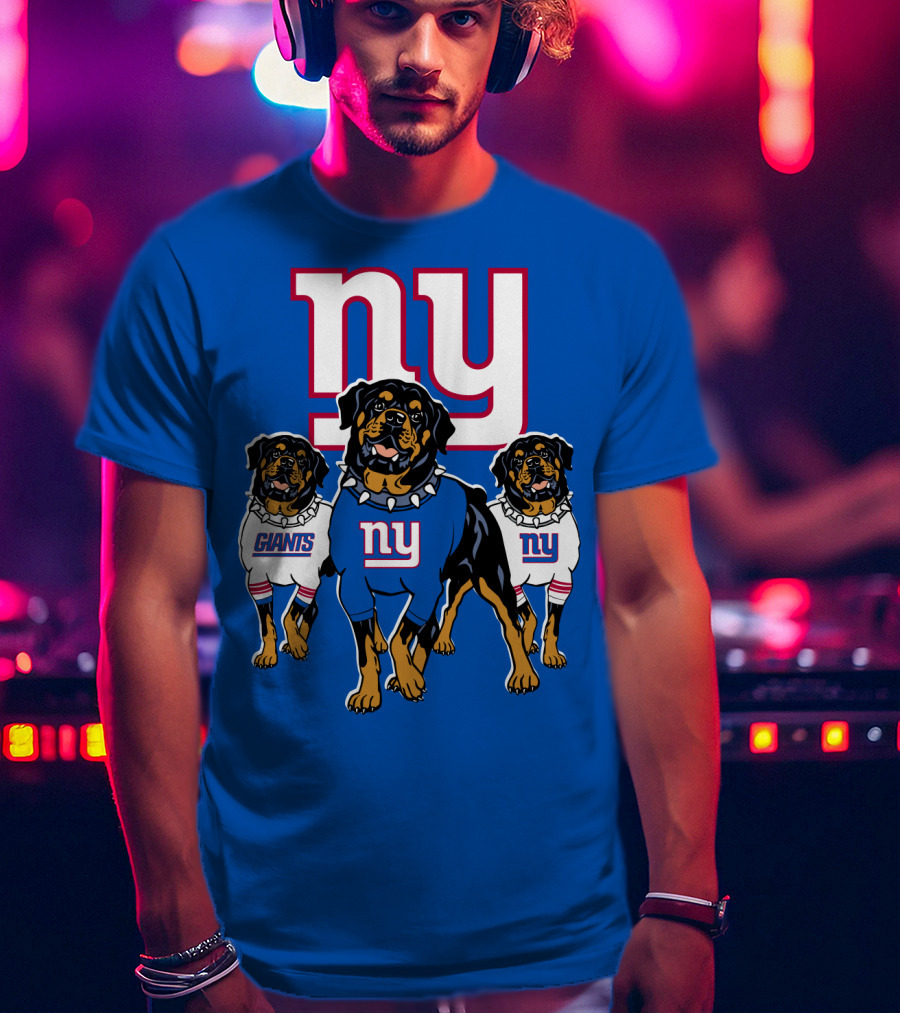 New York Giants Rottweiler T-Shirt