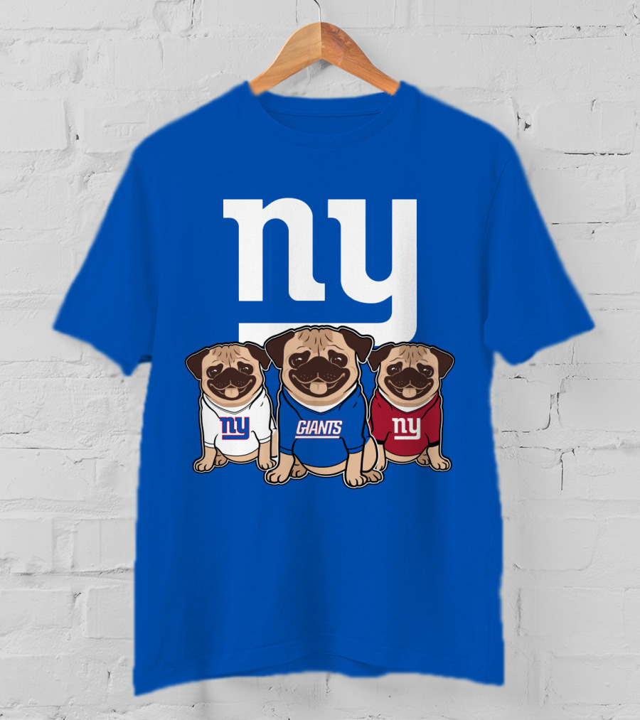 New York Giants Pug T-Shirt