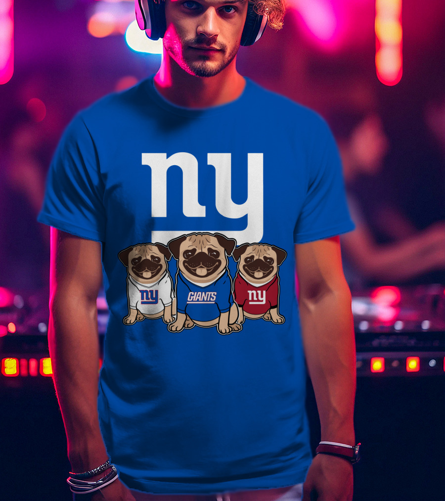 New York Giants Pug T-Shirt