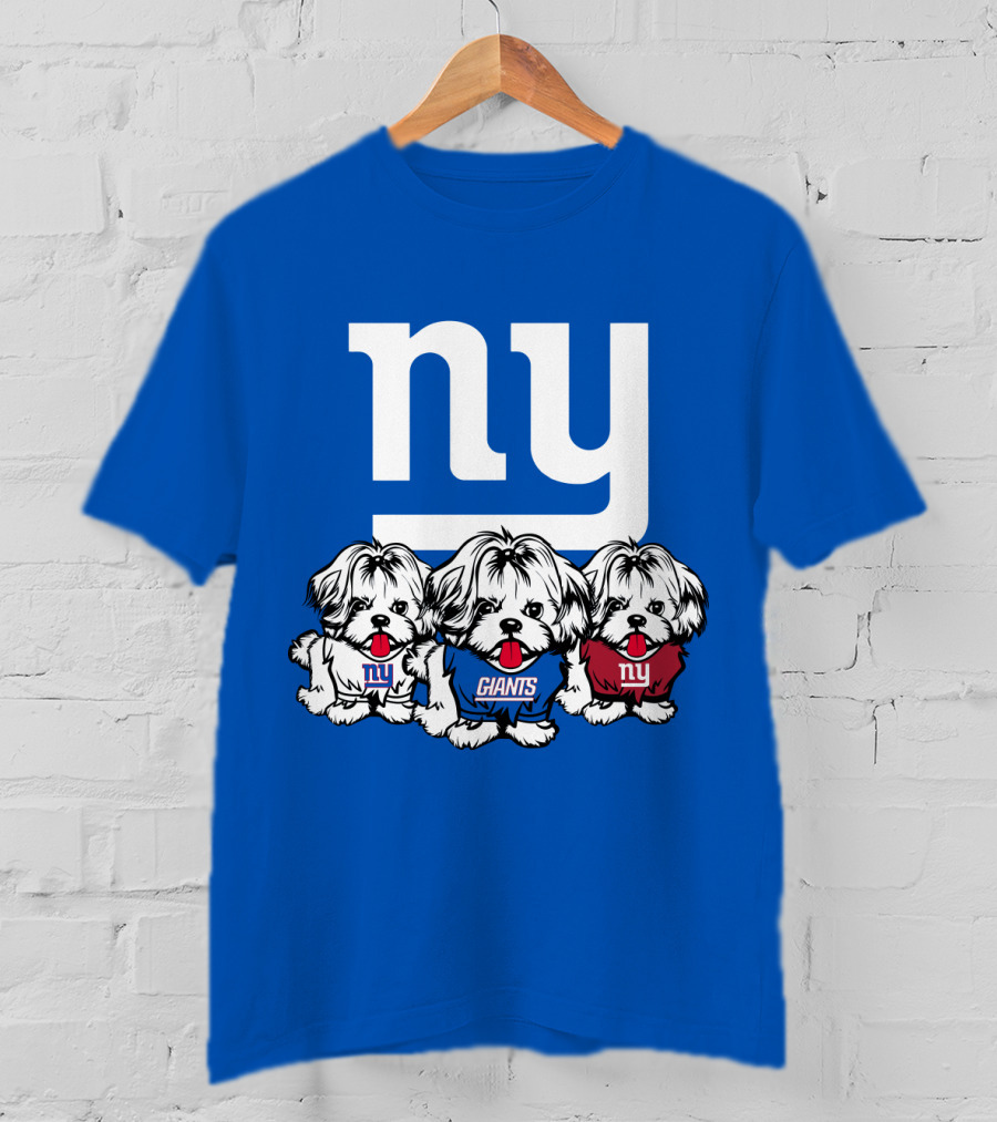 New York Giants Shih Tzu T-Shirt