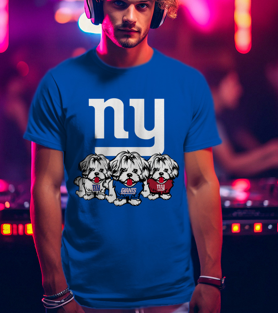 New York Giants Shih Tzu T-Shirt