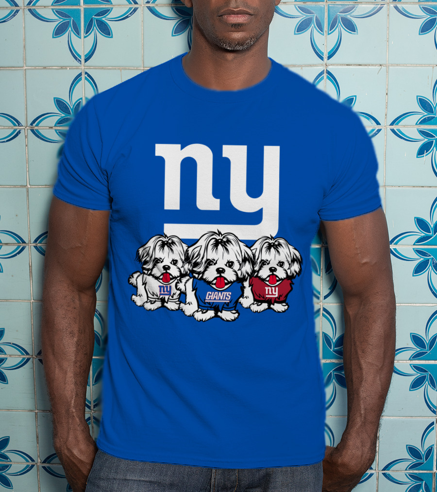 New York Giants Shih Tzu T-Shirt