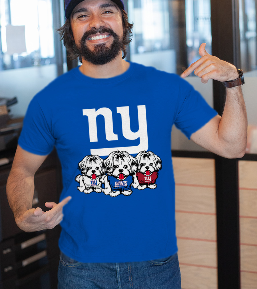 New York Giants Shih Tzu T-Shirt