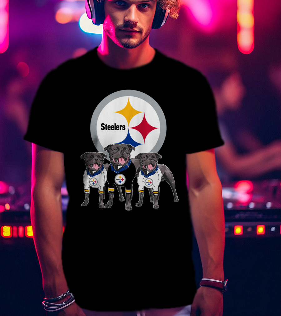 Steelers Pitbull Trio T-Shirt
