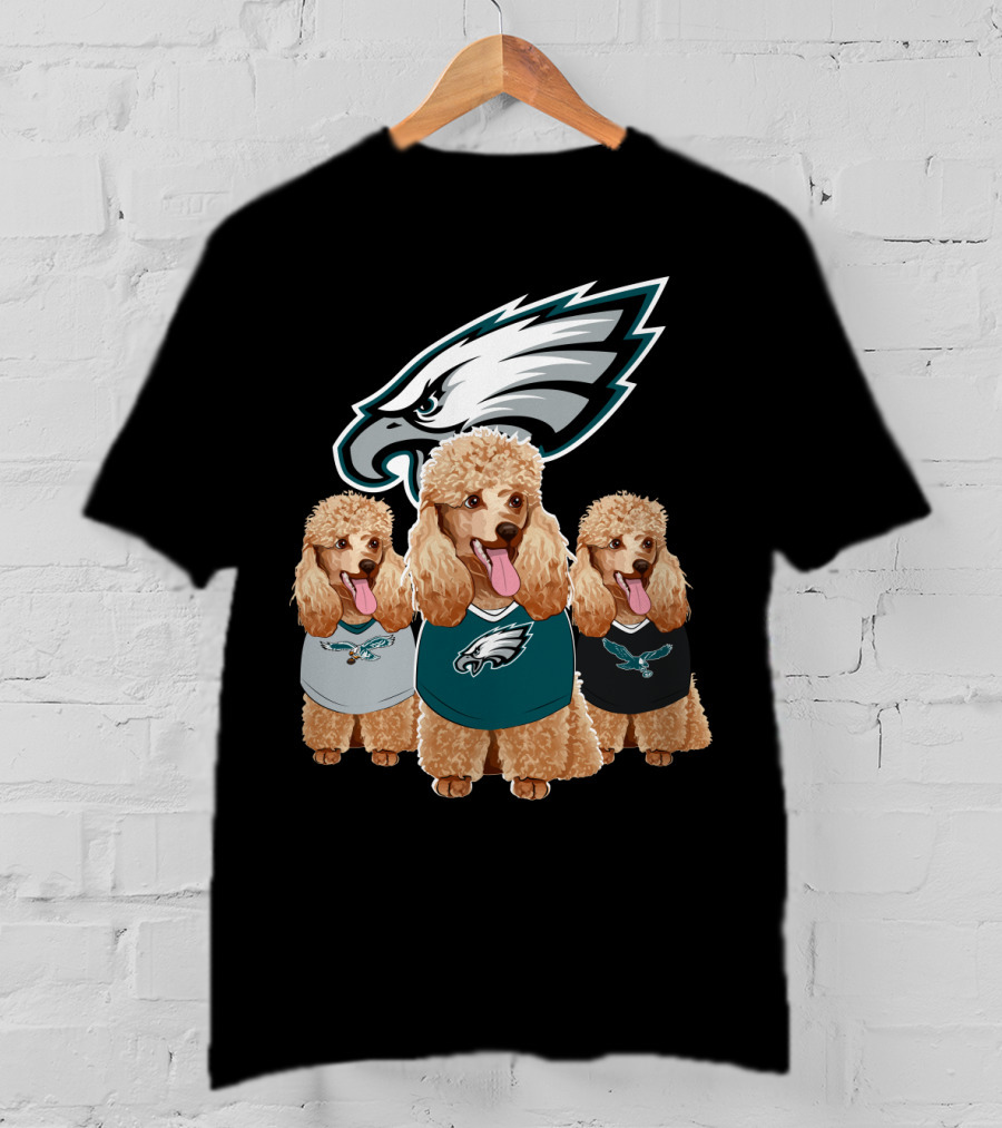 Philadelphia Eagles Poodle Trio T-Shirt