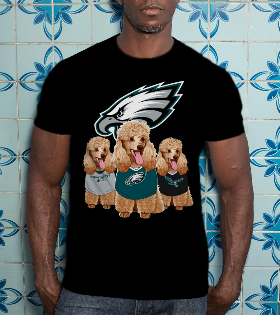 Philadelphia Eagles Poodle Trio T-Shirt
