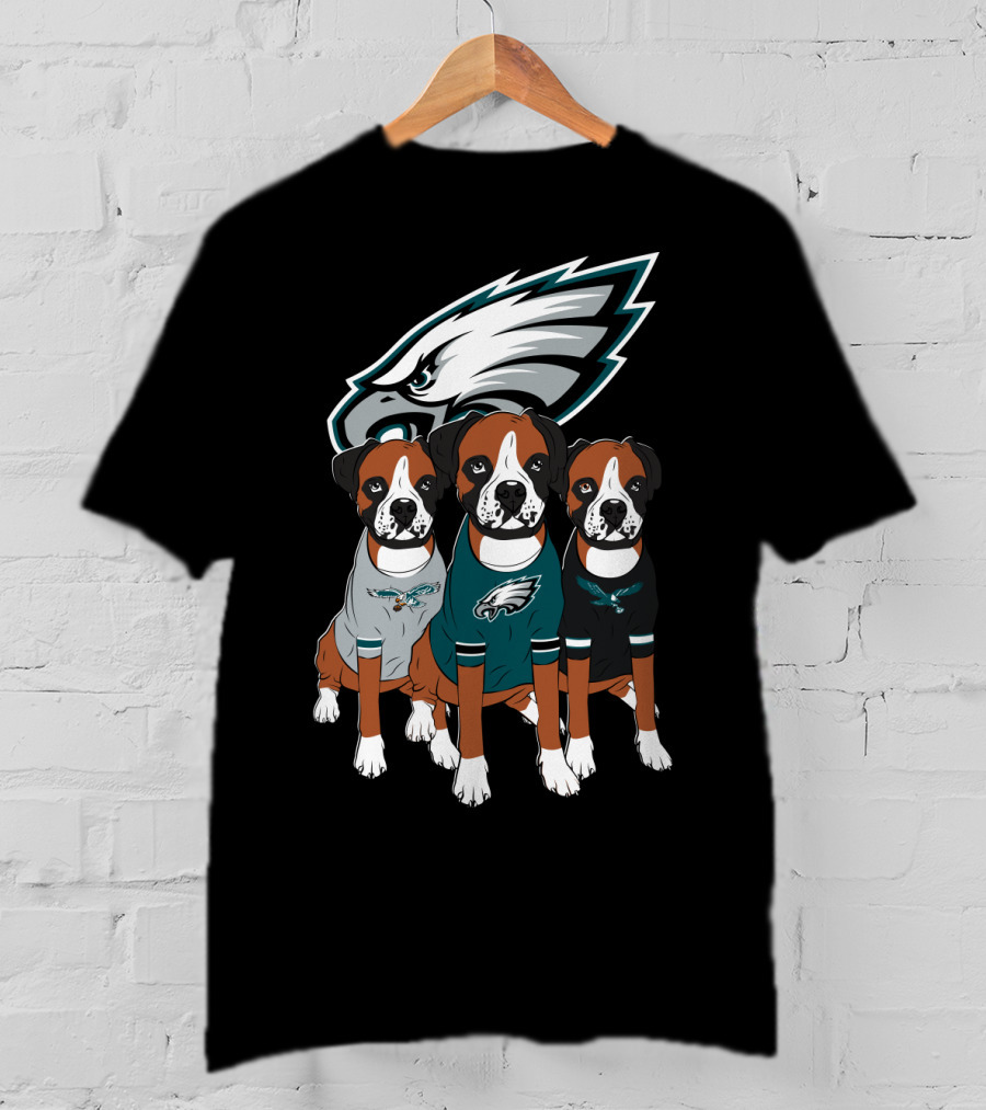 Philadelphia Eagles Boxer Dogs T-Shirt