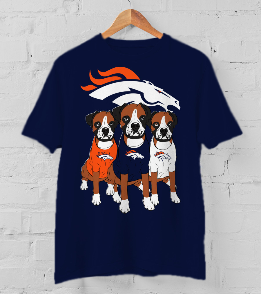 Denver Broncos Boxer Dogs T-Shirt