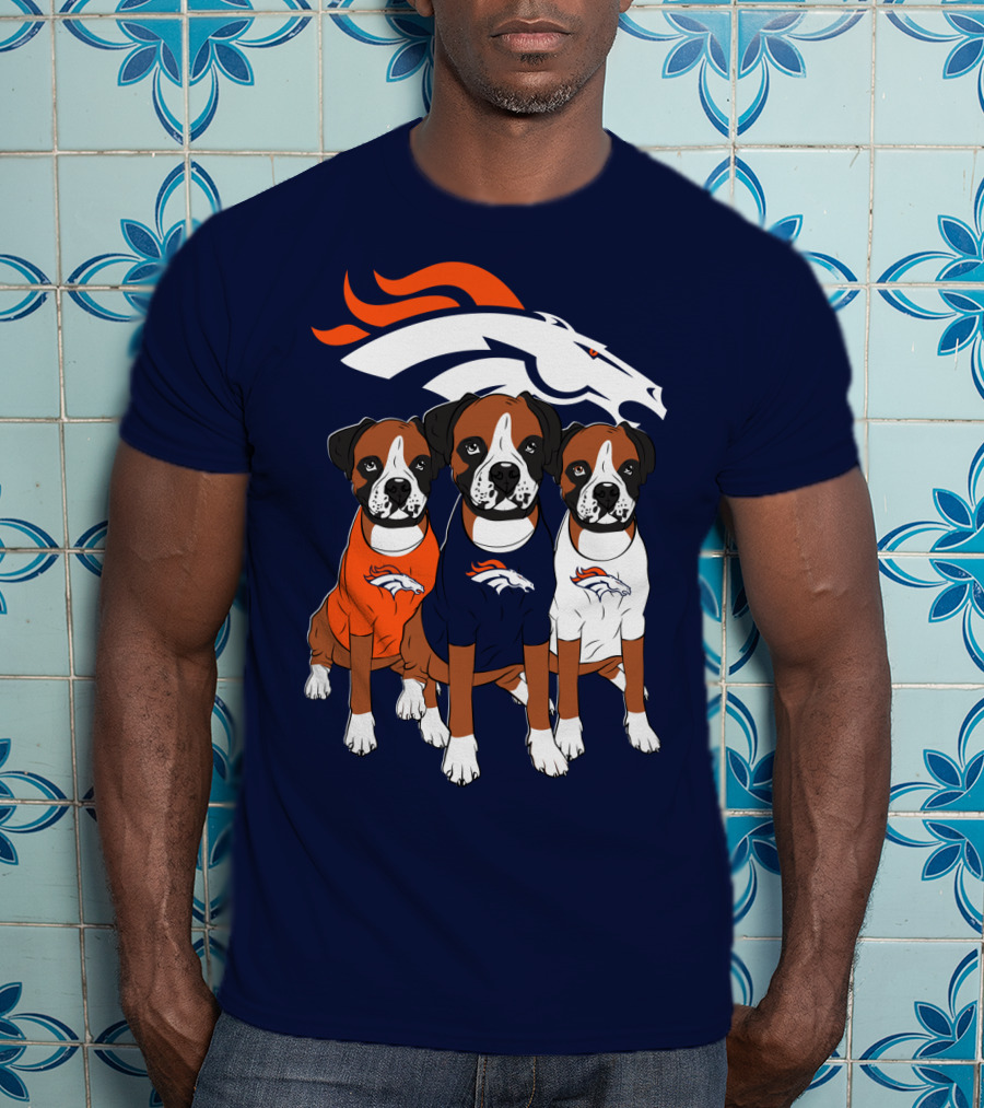 Denver Broncos Boxer Dogs T-Shirt