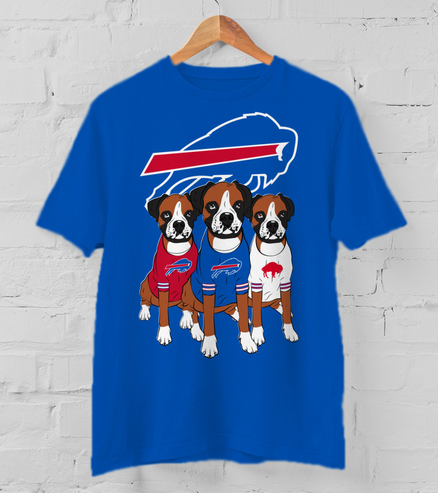 Buffalo Bills Boxer Dogs T-Shirt