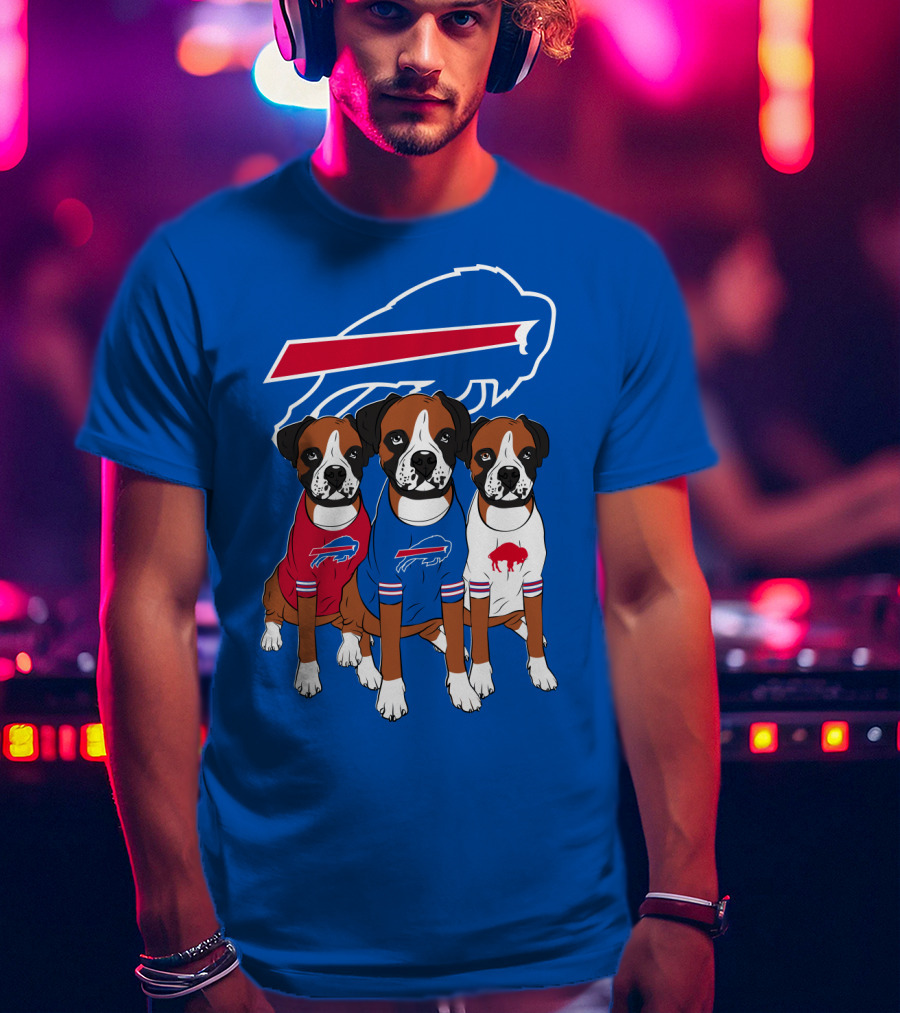 Buffalo Bills Boxer Dogs T-Shirt