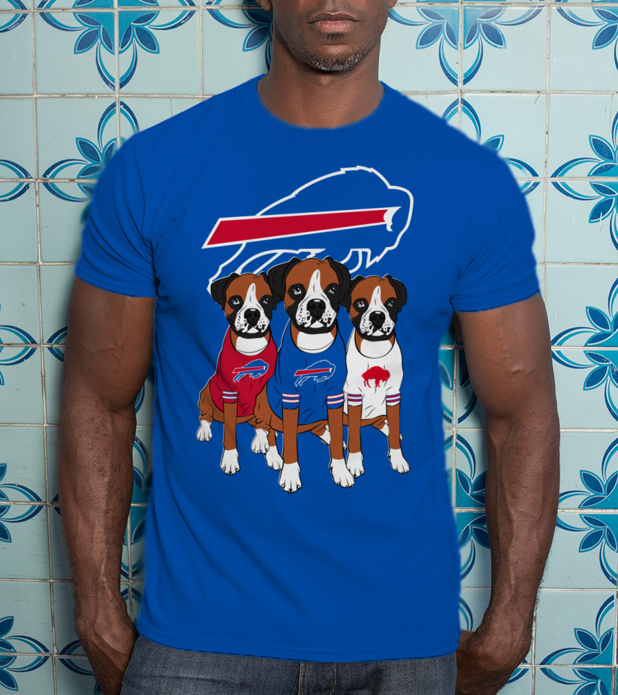 Buffalo Bills Boxer Dogs T-Shirt