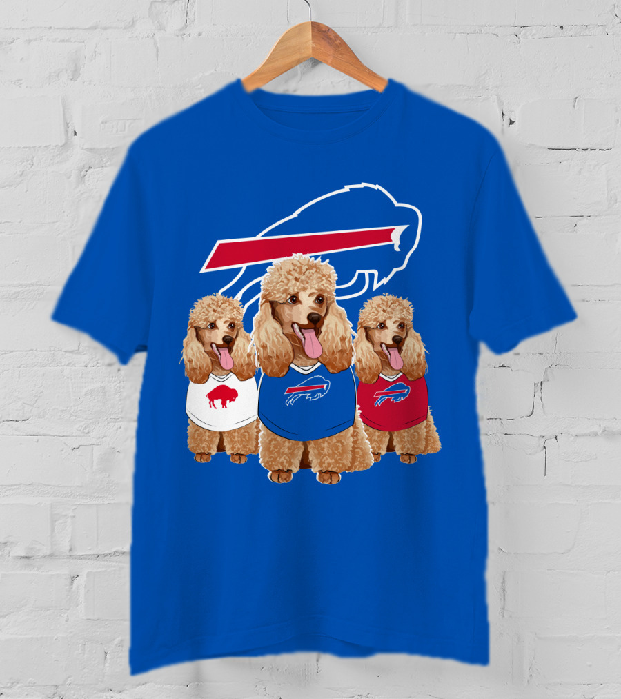 Buffalo Bills Poodle Trio T-Shirt