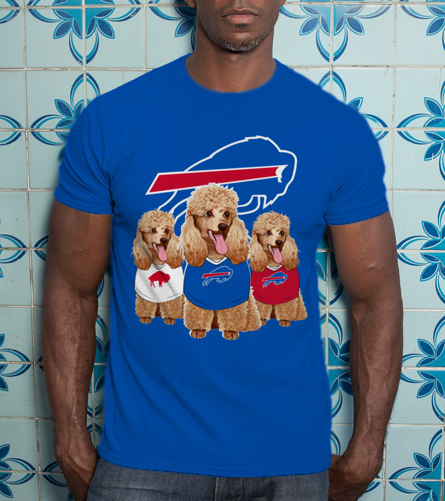 Buffalo Bills Poodle Trio T-Shirt