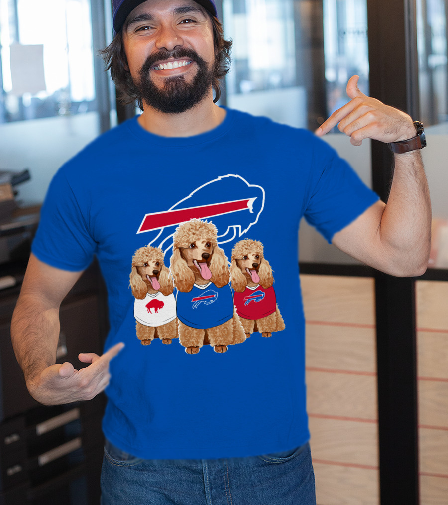 Buffalo Bills Poodle Trio T-Shirt