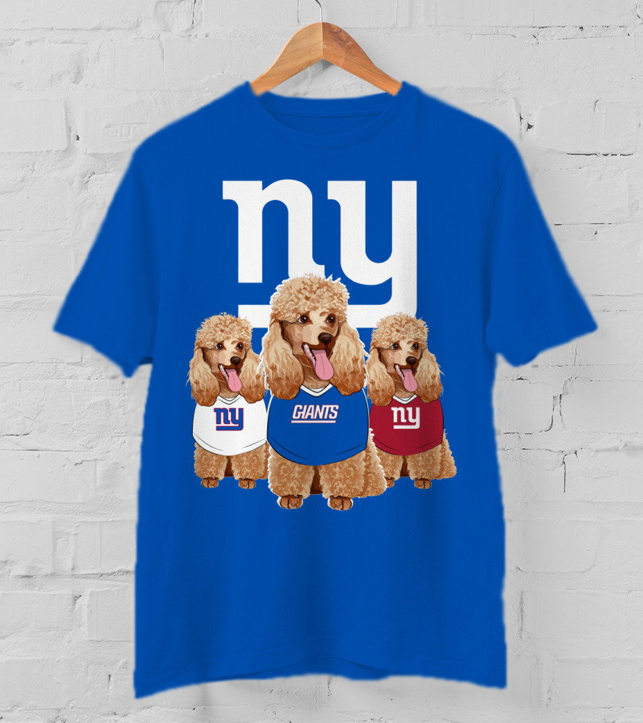 Ny Giants Poodle Trio T-Shirt
