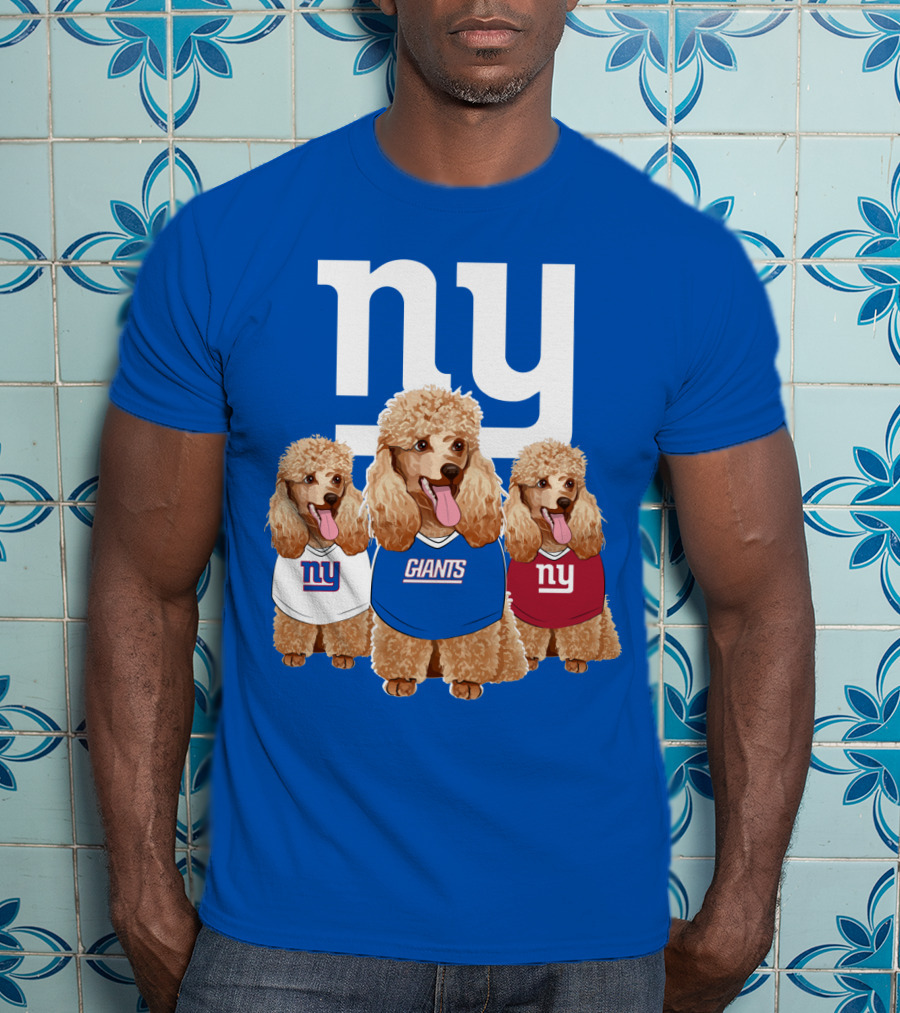 Ny Giants Poodle Trio T-Shirt