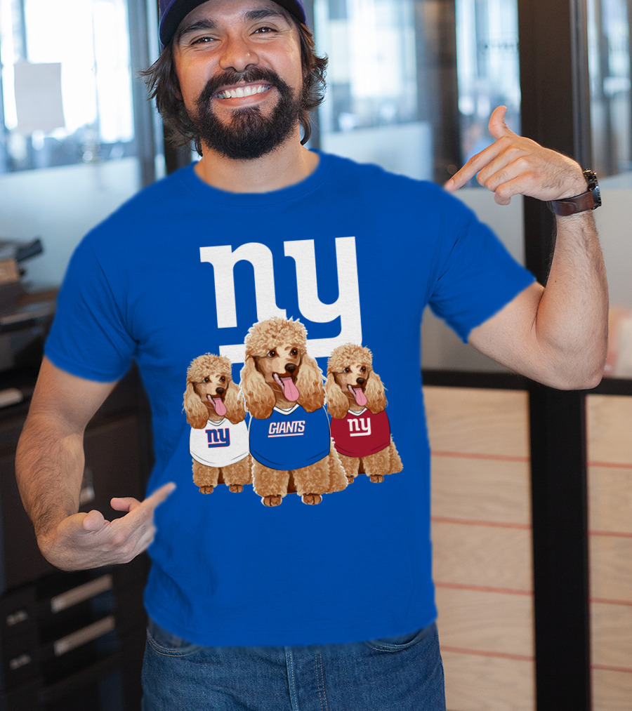 Ny Giants Poodle Trio T-Shirt