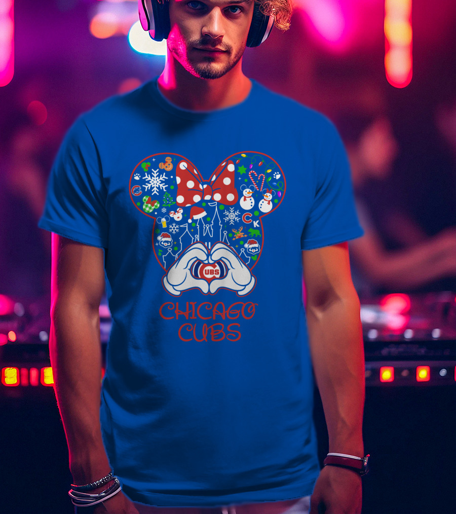 Chicago Cubs Minnie Mouse Holiday T-Shirt