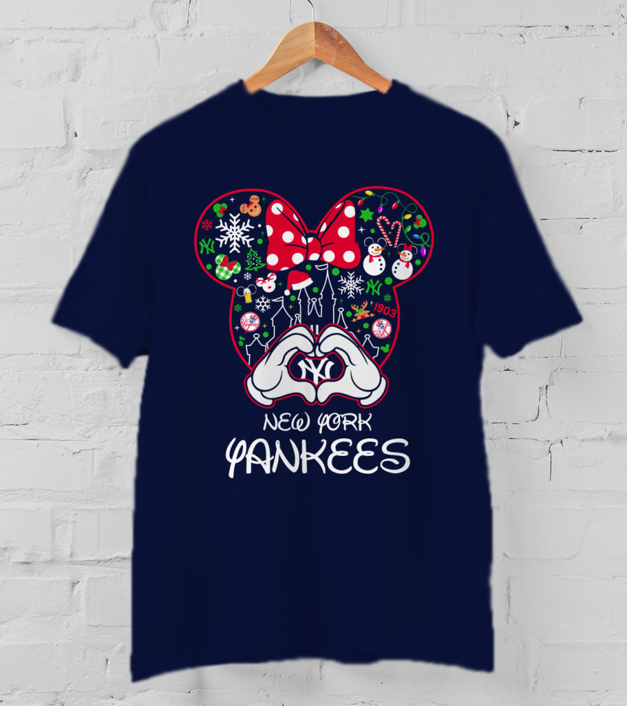 New York Yankees Festive Mouse Ears Holiday Edition T-Shirt