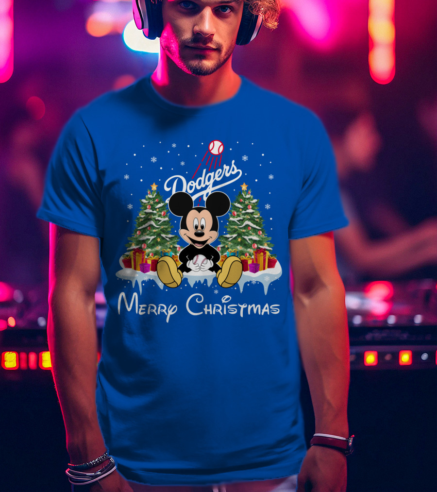 Dodgers Merry Christmas T-Shirt